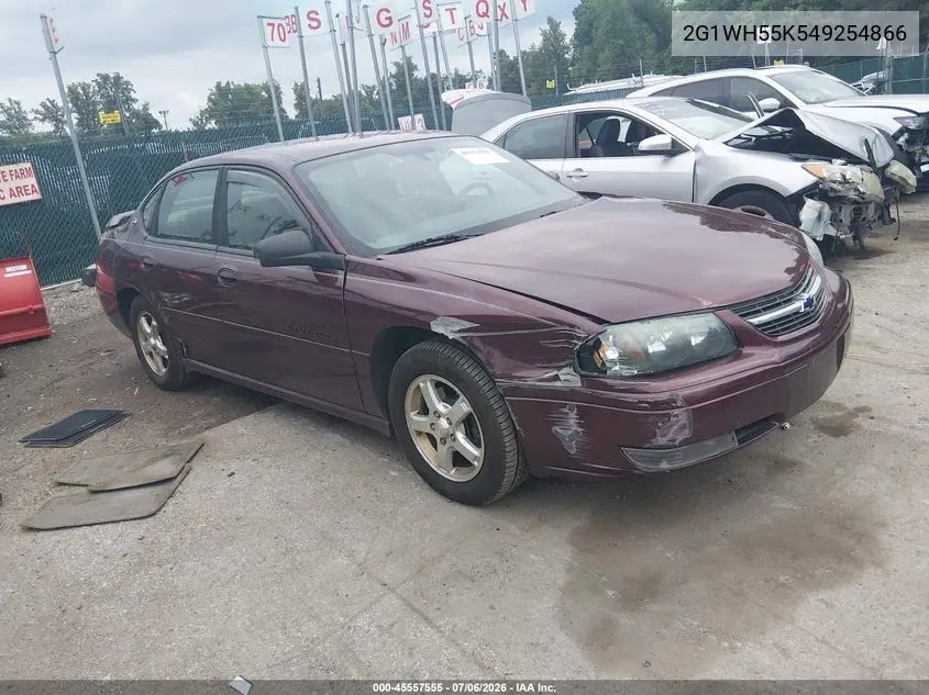 2004 Chevrolet Impala Ls VIN: 2G1WH55K549254866 Lot: 45557555