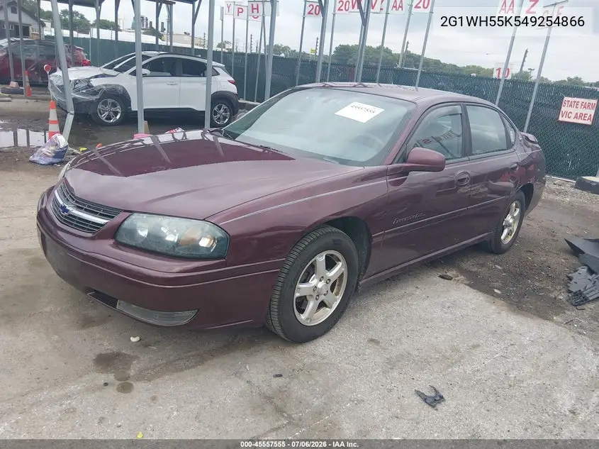 2004 Chevrolet Impala Ls VIN: 2G1WH55K549254866 Lot: 45557555