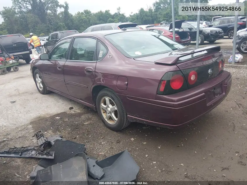 2004 Chevrolet Impala Ls VIN: 2G1WH55K549254866 Lot: 45557555