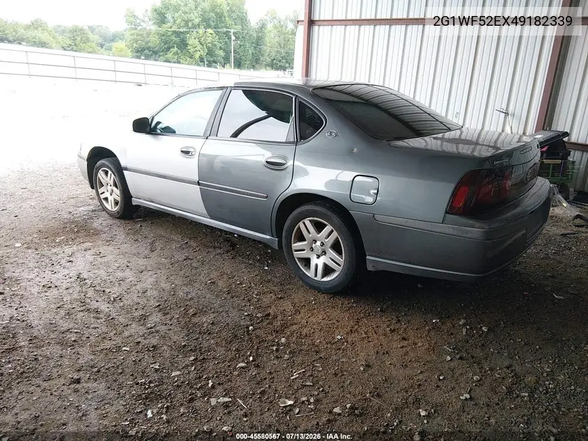 2004 Chevrolet Impala VIN: 2G1WF52EX49182339 Lot: 45580567