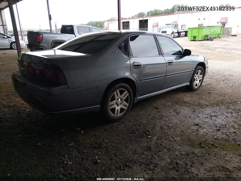 2004 Chevrolet Impala VIN: 2G1WF52EX49182339 Lot: 45580567