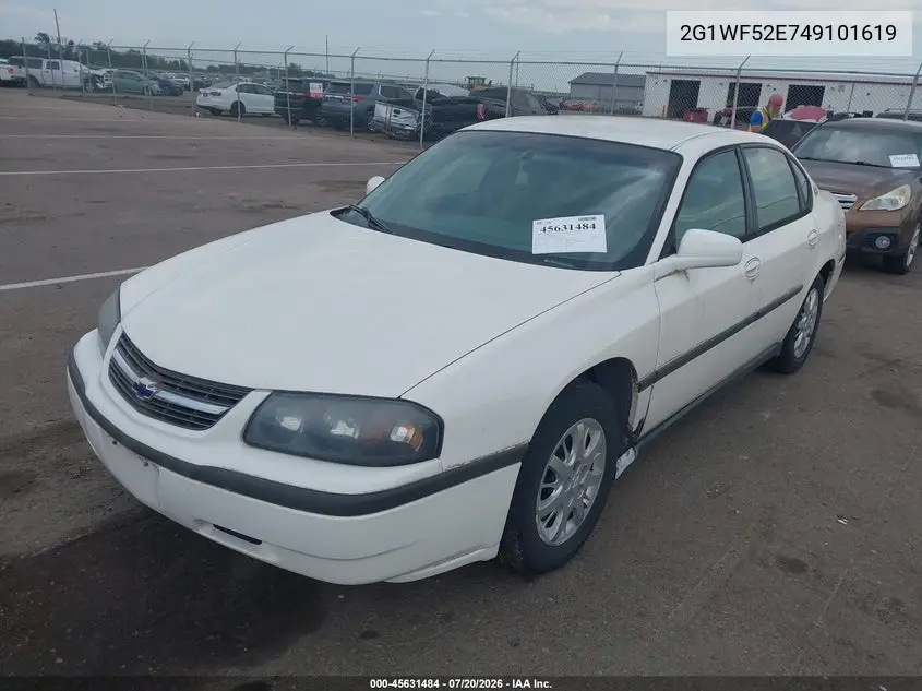 2004 Chevrolet Impala VIN: 2G1WF52E749101619 Lot: 45631484