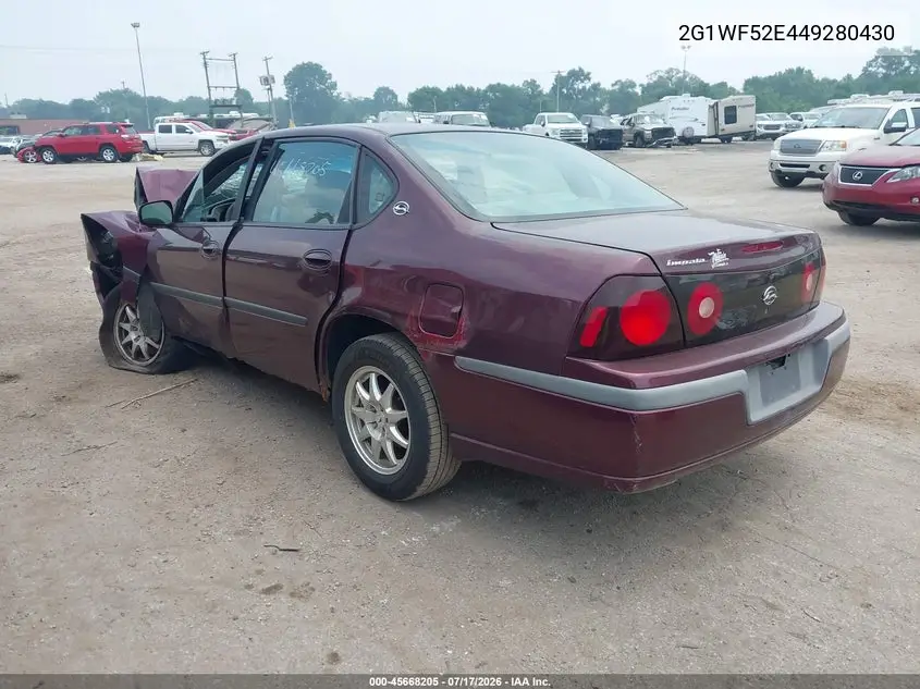 2004 Chevrolet Impala VIN: 2G1WF52E449280430 Lot: 45668205
