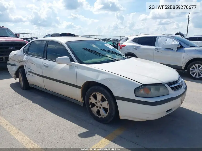 2005 Chevrolet Impala VIN: 2G1WF52E859270677 Lot: 45279296