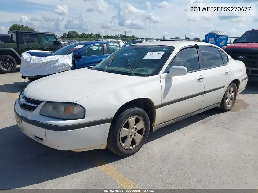 2005 Chevrolet Impala VIN: 2G1WF52E859270677 Lot: 45279296
