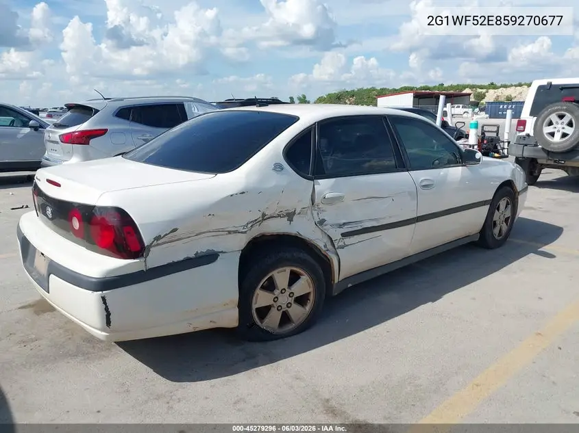 2005 Chevrolet Impala VIN: 2G1WF52E859270677 Lot: 45279296
