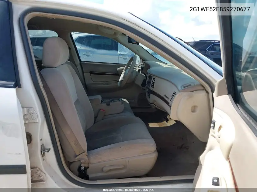 2005 Chevrolet Impala VIN: 2G1WF52E859270677 Lot: 45279296