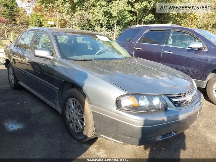 2G1WF52E859257881 2005 Chevrolet Impala