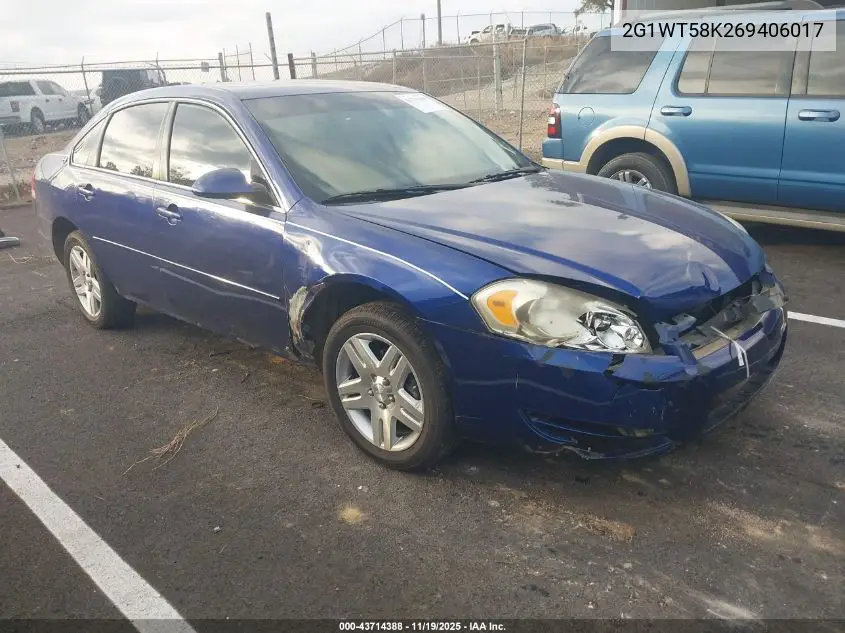 2G1WT58K269406017 2006 Chevrolet Impala Lt