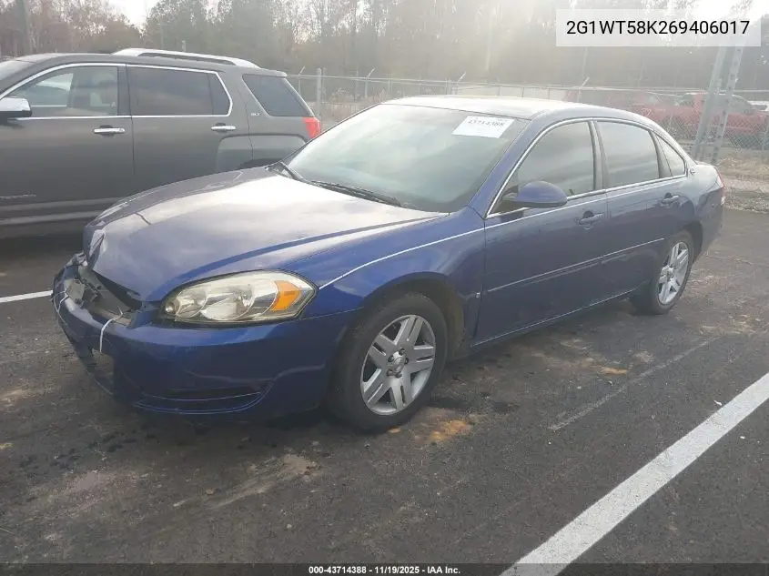 2G1WT58K269406017 2006 Chevrolet Impala Lt