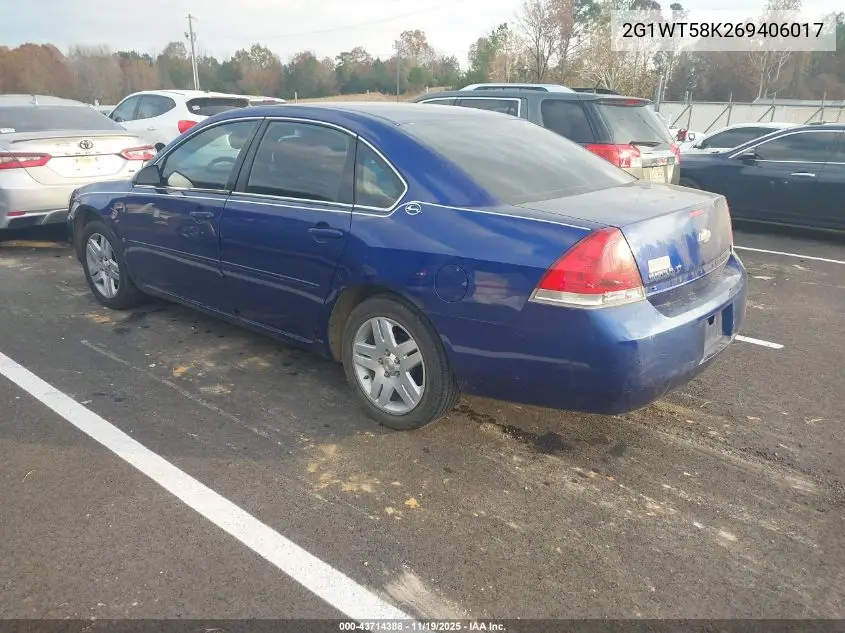 2G1WT58K269406017 2006 Chevrolet Impala Lt