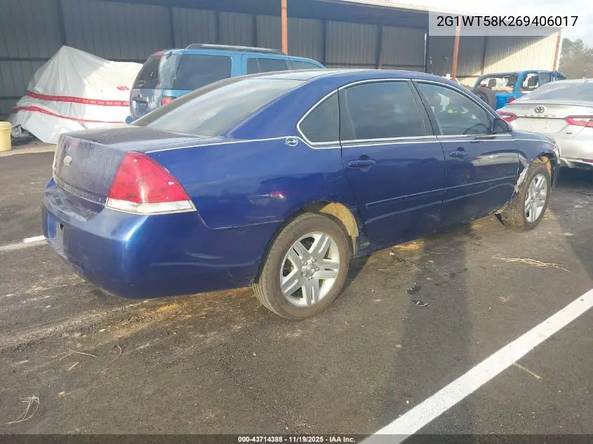 2G1WT58K269406017 2006 Chevrolet Impala Lt