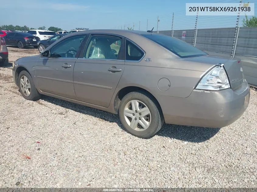 2006 Chevrolet Impala Lt VIN: 2G1WT58KX69261938 Lot: 45497922