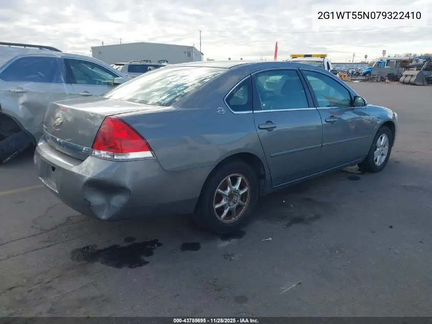 2G1WT55N079322410 2007 Chevrolet Impala Lt