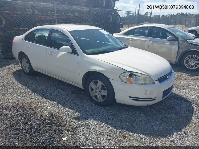2G1WB58K079394860 2007 Chevrolet Impala Ls