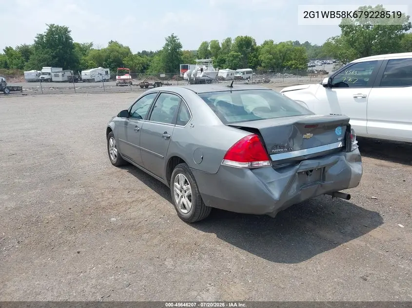 2007 Chevrolet Impala Ls VIN: 2G1WB58K679228519 Lot: 45646207