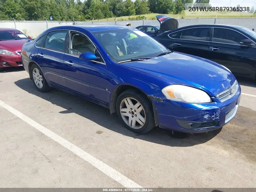 2007 Chevrolet Impala Ltz VIN: 2G1WU58R879365338 Lot: 45666414