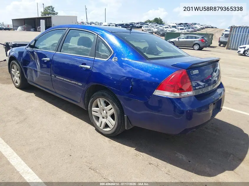 2007 Chevrolet Impala Ltz VIN: 2G1WU58R879365338 Lot: 45666414