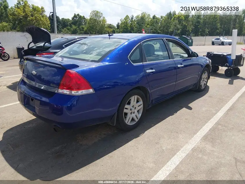 2007 Chevrolet Impala Ltz VIN: 2G1WU58R879365338 Lot: 45666414