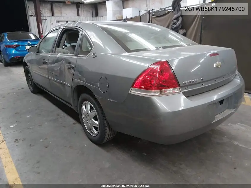 2007 Chevrolet Impala Ls VIN: 2G1WB58K179245700 Lot: 45682052