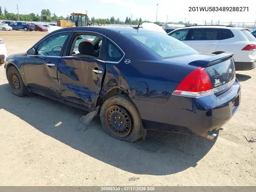 2008 Chevrolet Impala Ltz VIN: 2G1WU583489288271 Lot: 30088530