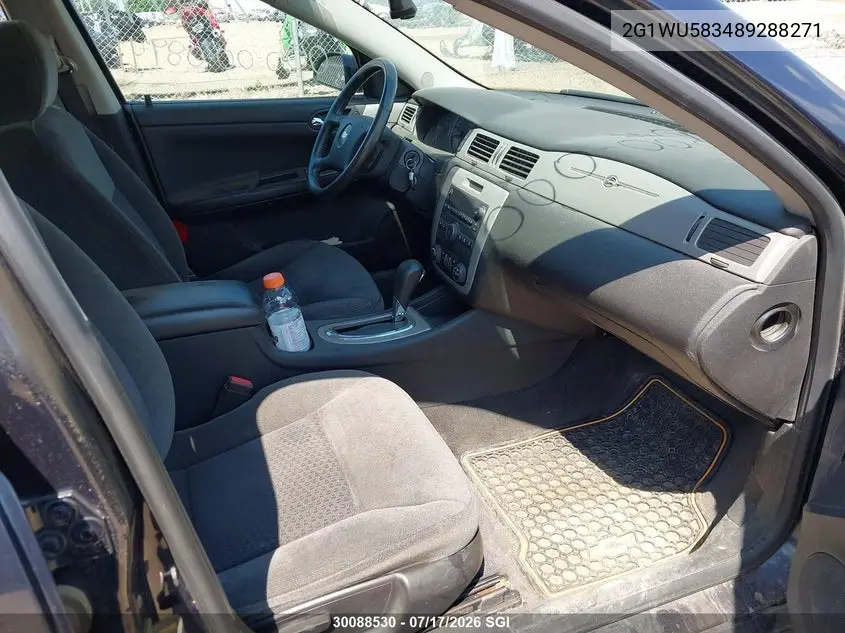 2008 Chevrolet Impala Ltz VIN: 2G1WU583489288271 Lot: 30088530