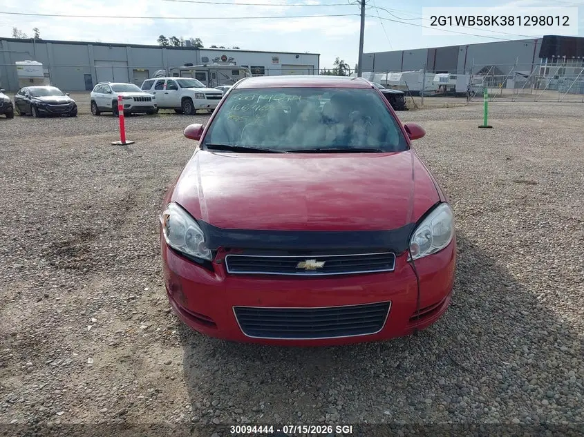 2008 Chevrolet Impala Ls VIN: 2G1WB58K381298012 Lot: 30094444
