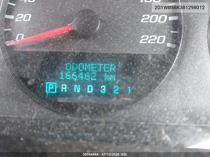 2008 Chevrolet Impala Ls VIN: 2G1WB58K381298012 Lot: 30094444