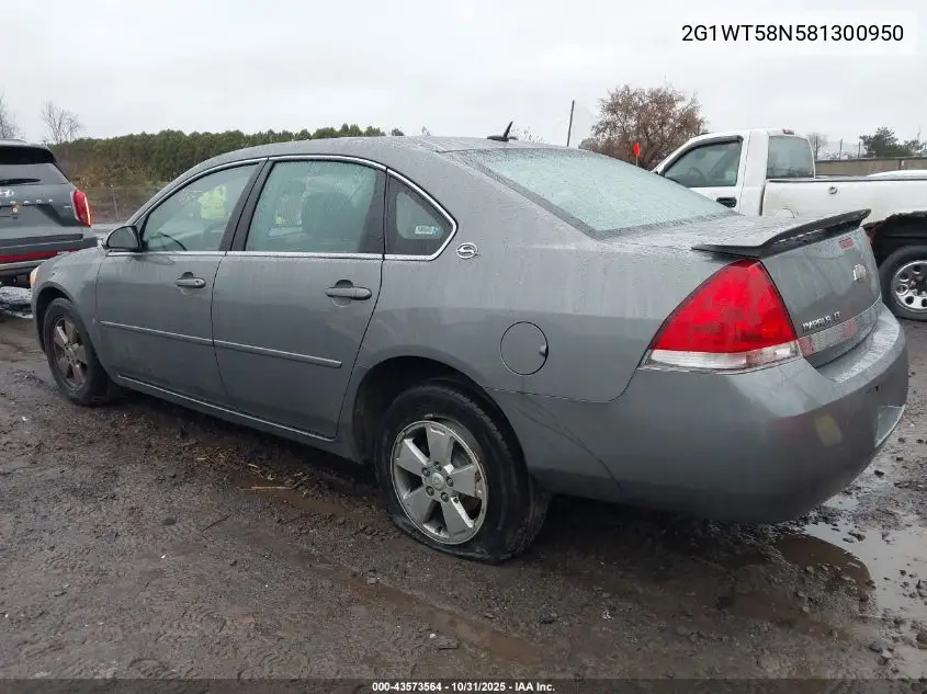 2G1WT58N581300950 2008 Chevrolet Impala Lt