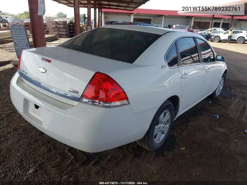 2G1WT55K789232761 2008 Chevrolet Impala Lt