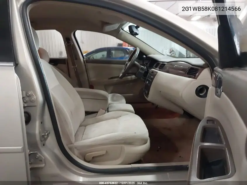 2G1WB58K081214566 2008 Chevrolet Impala Ls