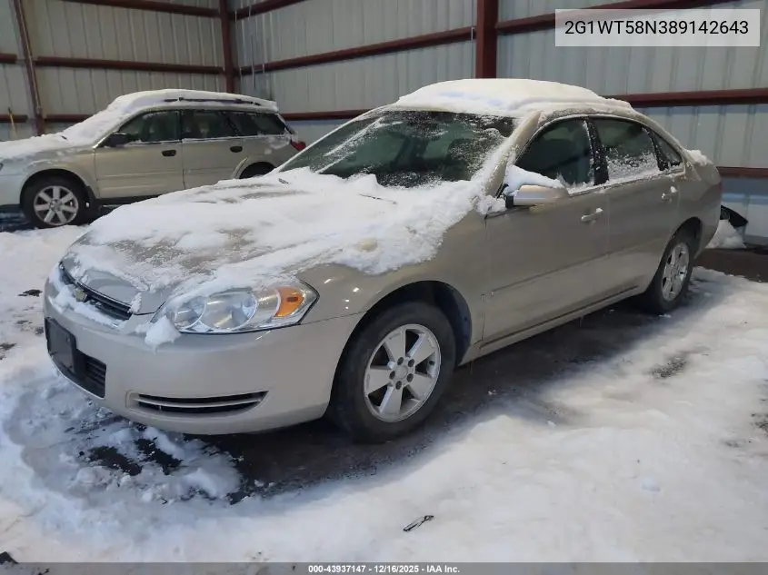 2G1WT58N389142643 2008 Chevrolet Impala Lt