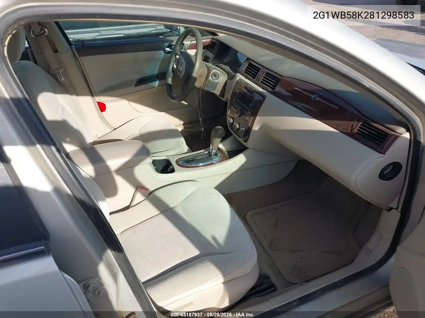 2008 Chevrolet Impala Ls VIN: 2G1WB58K281298583 Lot: 45187937
