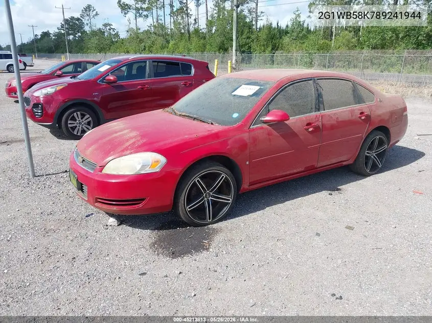 2008 Chevrolet Impala Ls VIN: 2G1WB58K789241944 Lot: 45213813