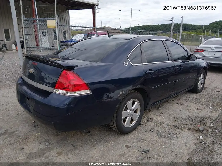2008 Chevrolet Impala Lt VIN: 2G1WT58N681376967 Lot: 45384731
