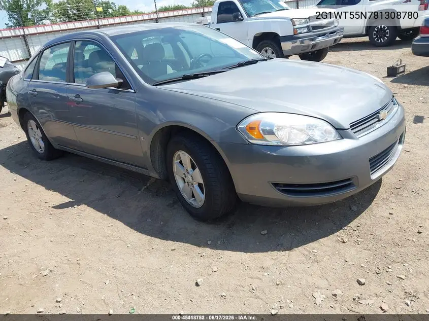 2G1WT55N781308780 2008 Chevrolet Impala Lt