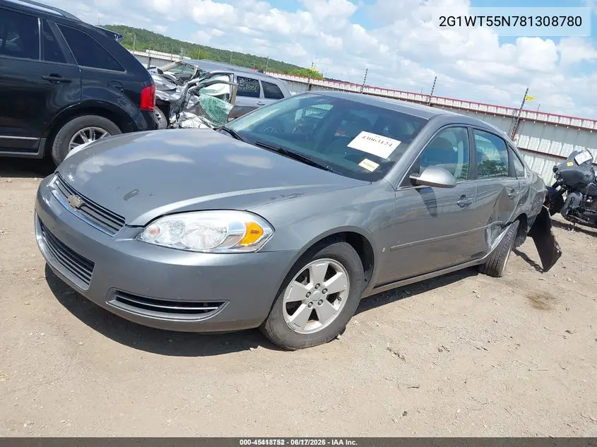 2G1WT55N781308780 2008 Chevrolet Impala Lt