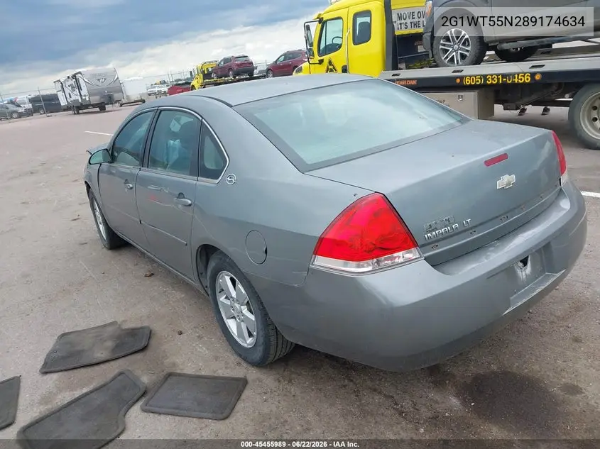 2008 Chevrolet Impala Lt VIN: 2G1WT55N289174634 Lot: 45455989
