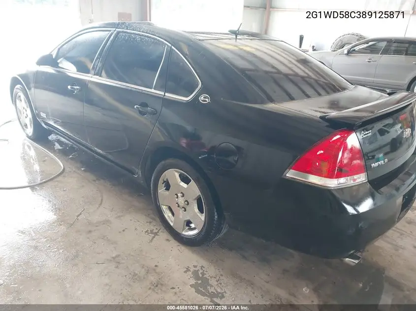 2008 Chevrolet Impala Ss VIN: 2G1WD58C389125871 Lot: 45581026