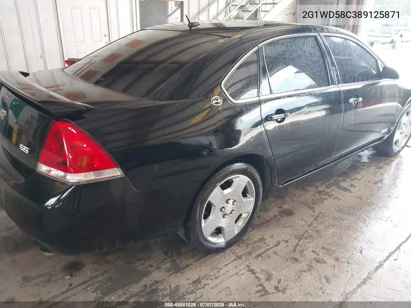 2008 Chevrolet Impala Ss VIN: 2G1WD58C389125871 Lot: 45581026