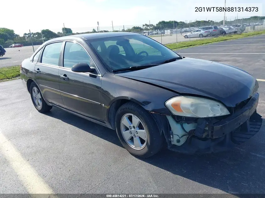 2008 Chevrolet Impala Lt VIN: 2G1WT58N881314373 Lot: 45614221