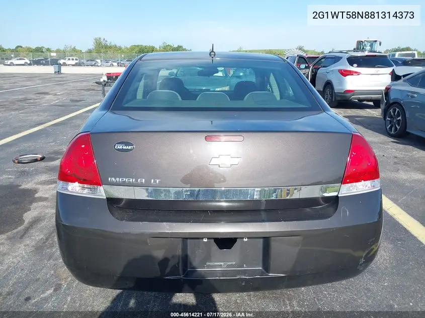 2008 Chevrolet Impala Lt VIN: 2G1WT58N881314373 Lot: 45614221