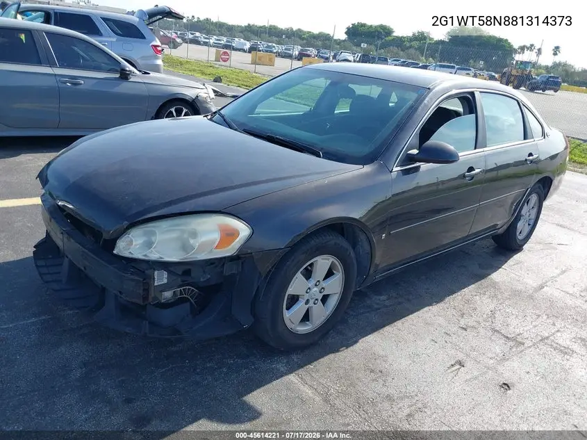 2008 Chevrolet Impala Lt VIN: 2G1WT58N881314373 Lot: 45614221