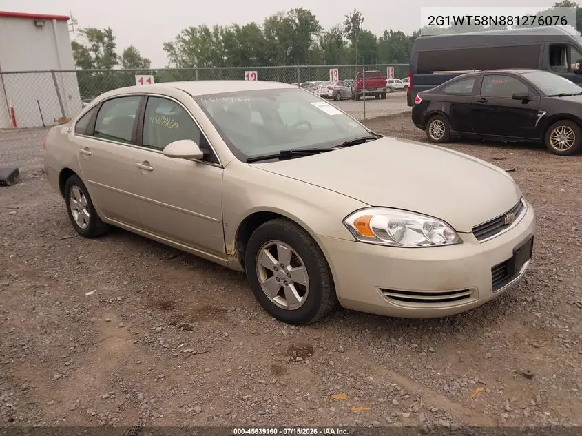 2008 Chevrolet Impala Lt VIN: 2G1WT58N881276076 Lot: 45639160