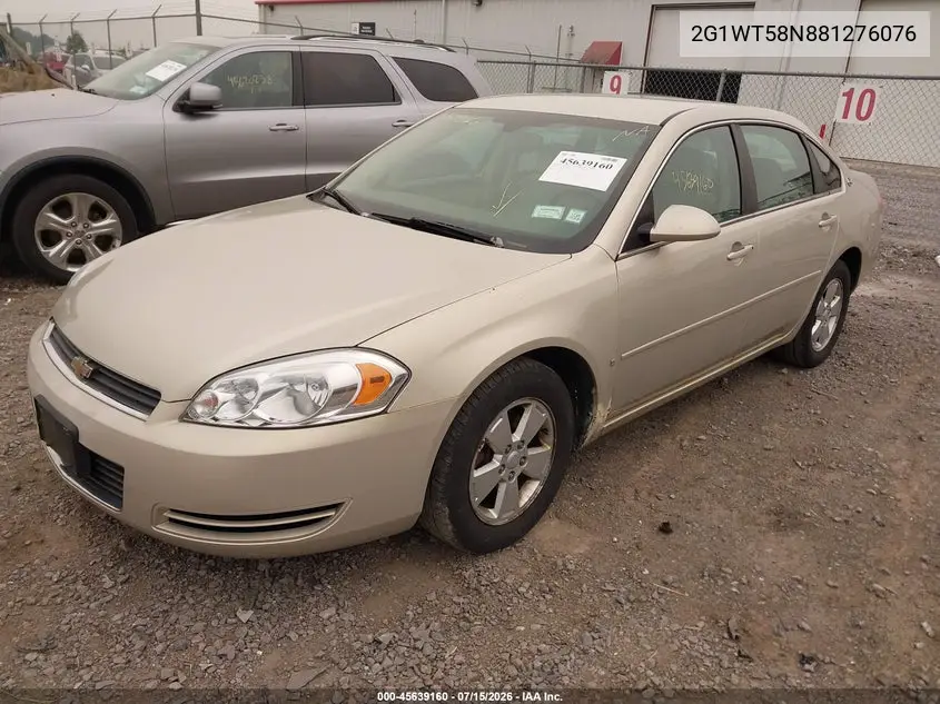 2008 Chevrolet Impala Lt VIN: 2G1WT58N881276076 Lot: 45639160