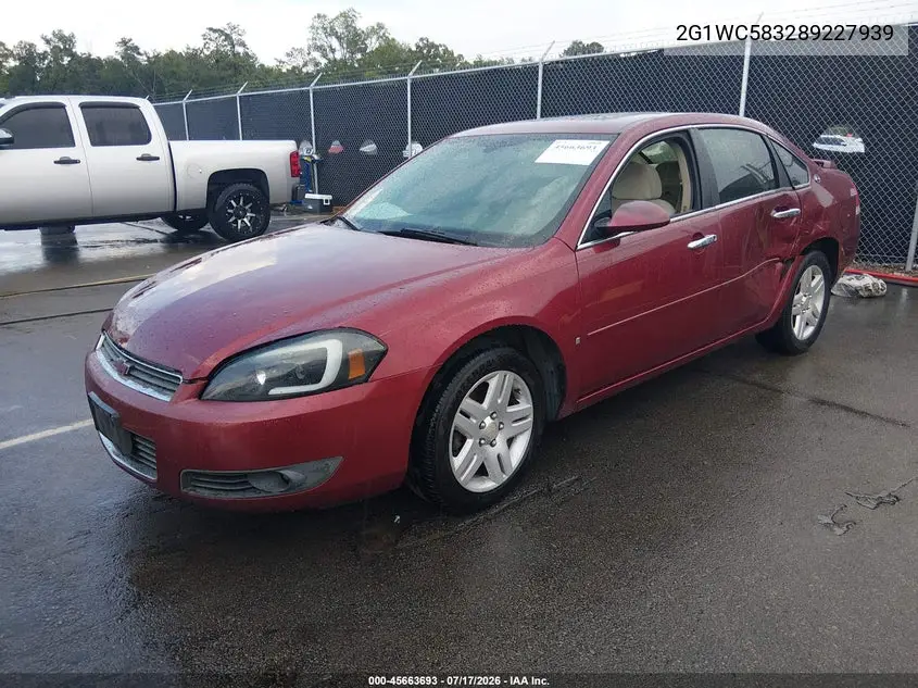 2008 Chevrolet Impala Lt VIN: 2G1WC583289227939 Lot: 45663693