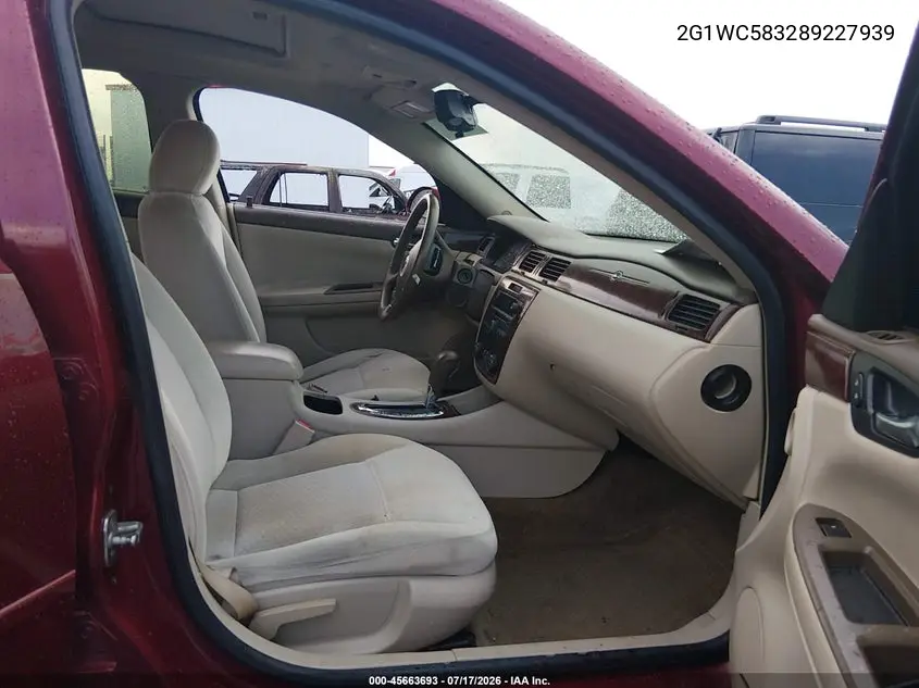 2008 Chevrolet Impala Lt VIN: 2G1WC583289227939 Lot: 45663693