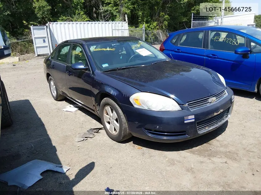 2008 Chevrolet Impala Lt VIN: 2G1WT55K889132782 Lot: 45666725