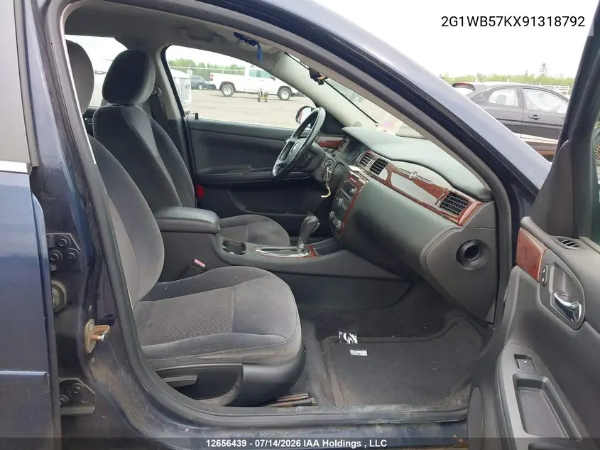 2009 Chevrolet Impala Ls VIN: 2G1WB57KX91318792 Lot: 12656439