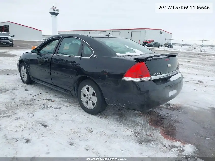 2G1WT57K691106646 2009 Chevrolet Impala Lt